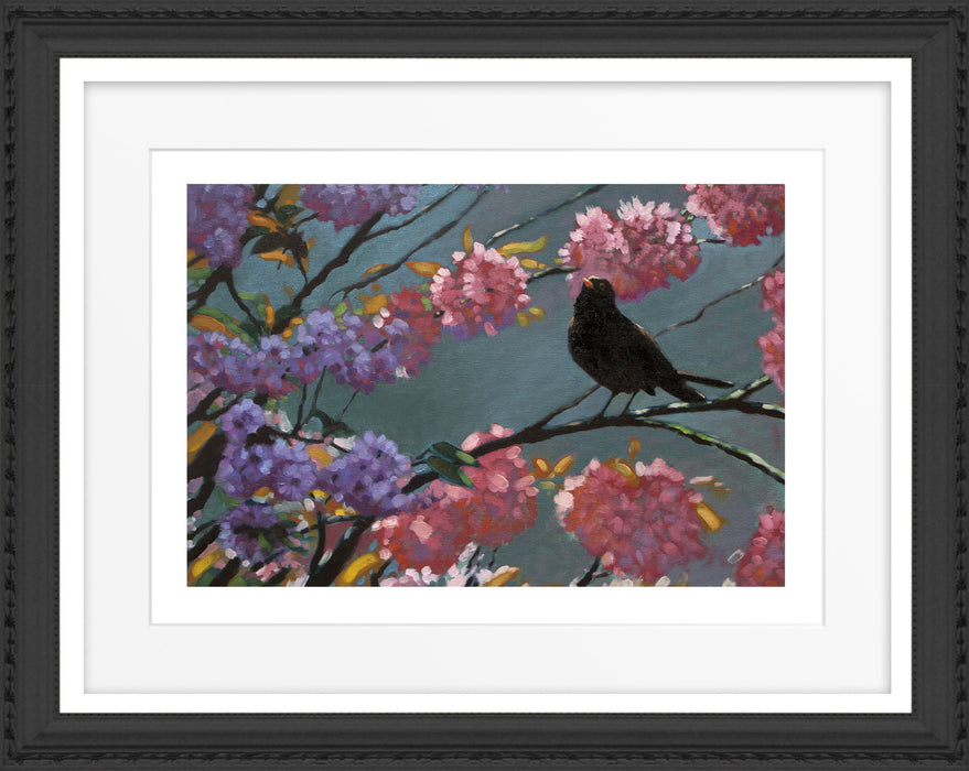 Heather Irvine - Special LE Print Blackbird Blossom