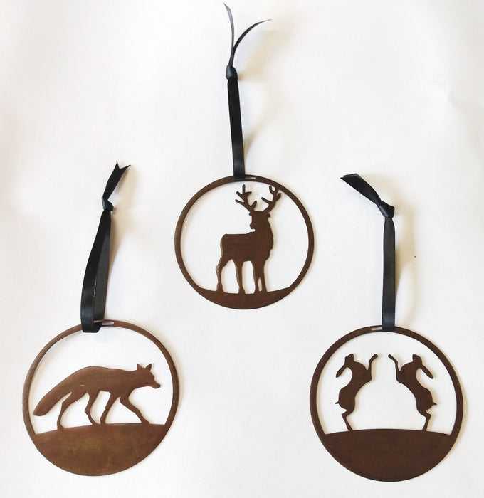 David Mayne - Stag, Fox and Hare Hanging Decorations