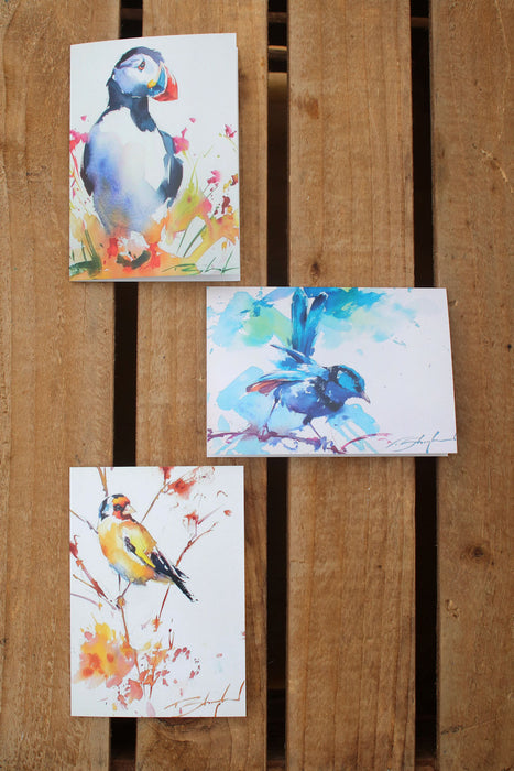 Tom Shepherd - Pack of three bird card designs