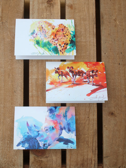 Tom Shepherd - Pack of three African card designs