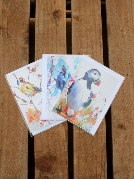 Tom Shepherd - Pack of three bird card designs